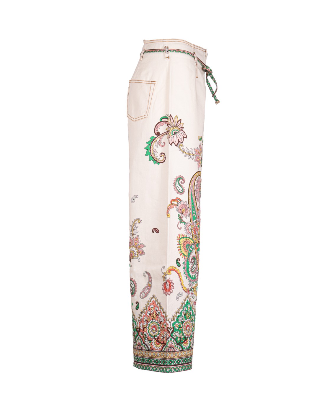 shop ETRO  Jeans: Etro jeans culotte con cintura e stampa paisley.
Vestibilità regular.
Vita alta.
Due tasche posteriori.
Chiusura con bottone Pegaso e cerniera.
Cintura rimovibile in vita.
Composizione: 97% cotone, 3% elastan.
Made in Italy.. WRNB0006 AK771-X0802 number 7688849